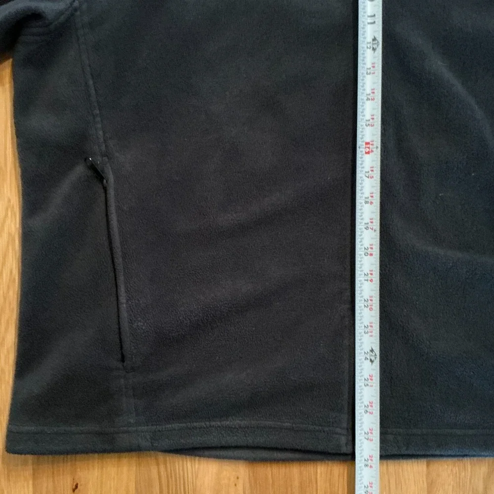 Columbia Full Zip Fleece Jacket Mens XXL‎ Black Outdoor Lightweight